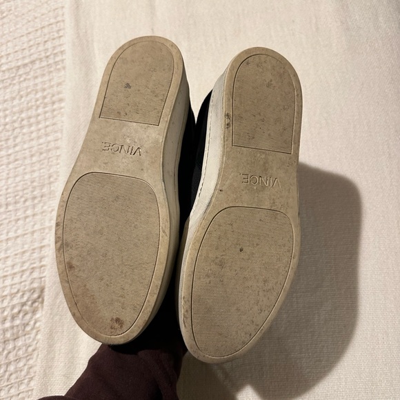 Vince women Warren platform sneaker suede black 7 - Picture 3 of 5